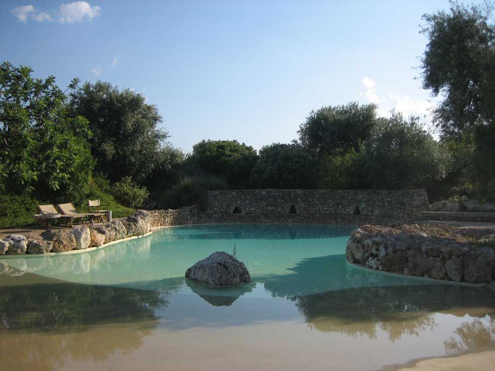 Swimming pool at Borgo San Marco agriturismo holiday in Puglia