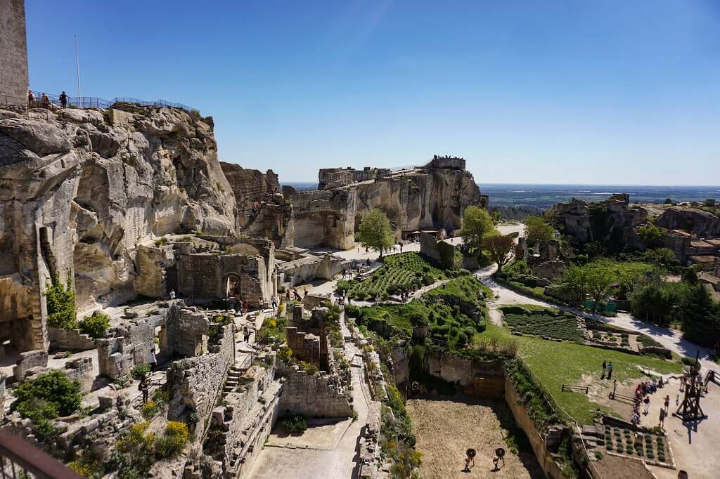ruined castle in Provence France for kids
